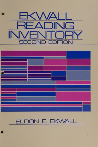 Cover for Ekwall reading inventory