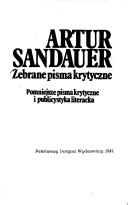 Cover for Zebrane pisma krytyczne