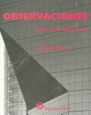 Cover for Observaciones, Sobre la Arquitectura
