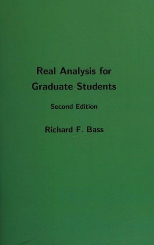 Cover for Real analysis for graduate students