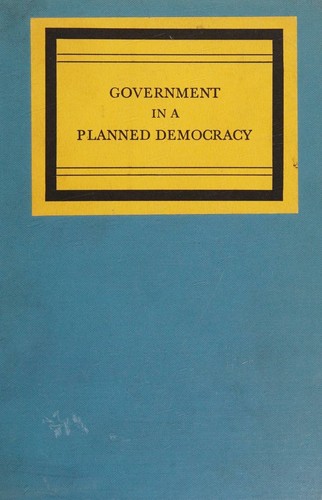 Cover for Government in a Planned Democracy