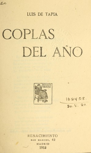 Cover for Coplas del año