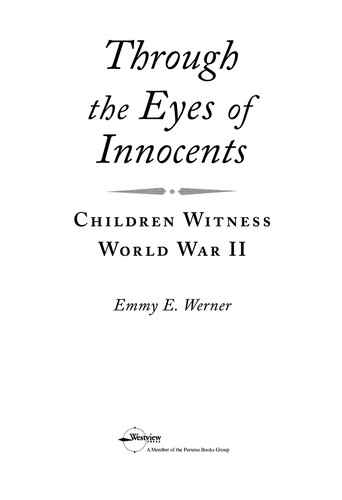 Cover for Through the eyes of innocents