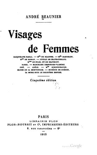 Cover for Visages de femmes ...