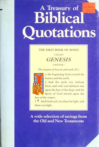 Cover for A Treasury of Biblical Quotations
