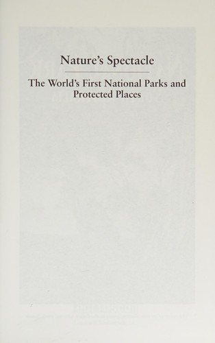 Cover for Nature's spectacle