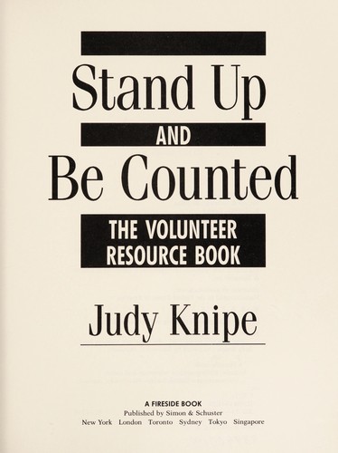 Cover for Stand up and be counted