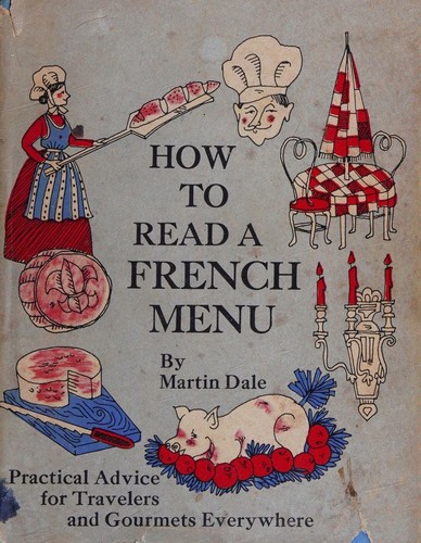 Cover for How to read a French menu.