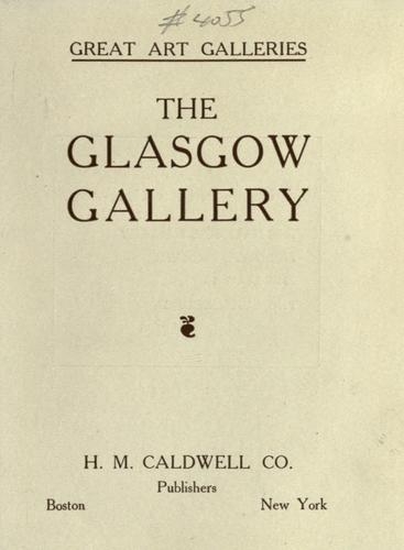 Cover for The Glasgow Gallery.