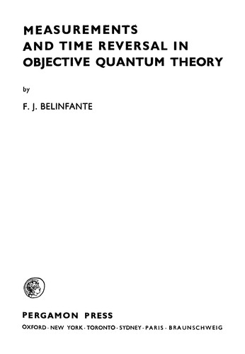 Cover for Measurements and time reversal in objective quantum theory