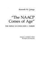 Cover for The NAACP comes of age