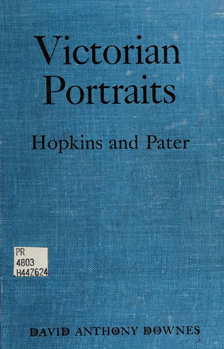 Cover for Victorian portraits; Hopkins and Pater.
