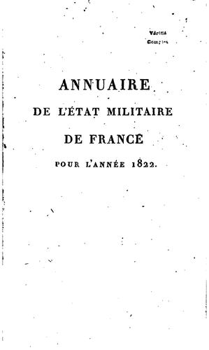 Cover for Annuaire officiel des officiers de l'armée active