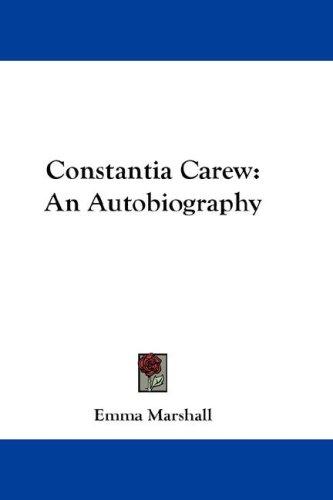 Cover for Constantia Carew
