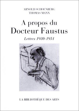 Cover for A propos du Docteur Faustus 