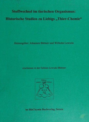 Cover for Stoffwechsel im tierischen Organismus