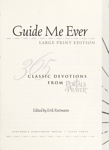 Cover for Guide me ever
