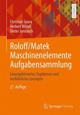 Cover for Roloff/Matek Maschinenelemente Aufgabensammlung