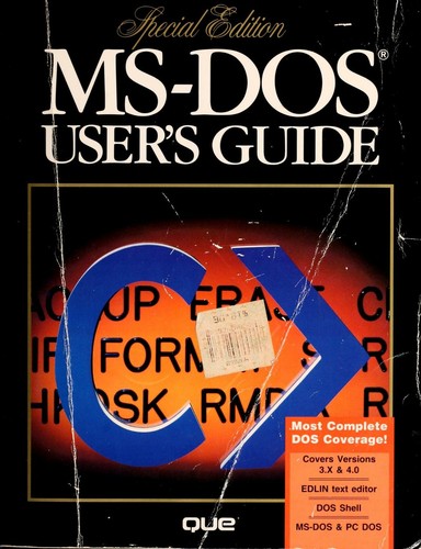 Cover for MS-DOS