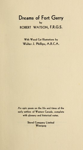 Cover for Dreams of Fort Garry