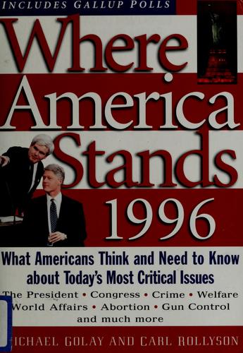 Cover for Where America Stands 1996 (Where America Stands)