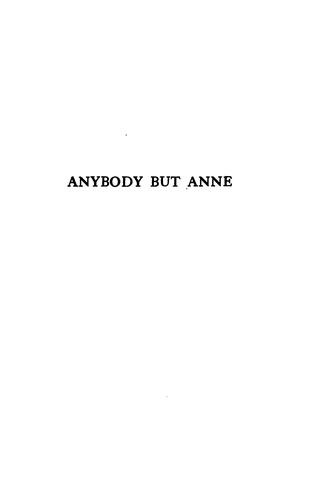 Cover for Anybody but Anne
