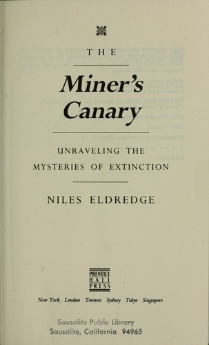 Cover for The miner's canary
