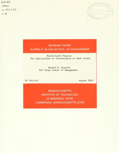 Cover for North-South finance
