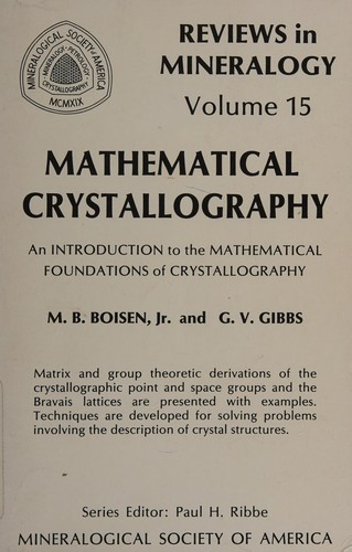 Cover for Mathematical crystallography