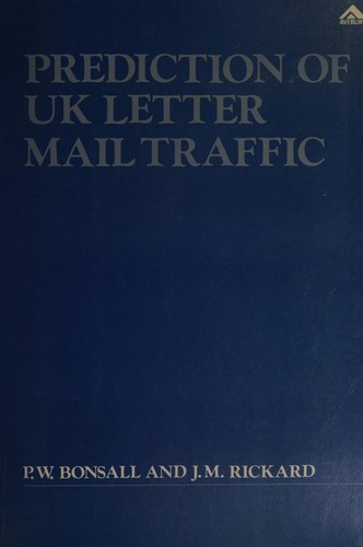 Cover for Prediction of UK letter mail traffic
