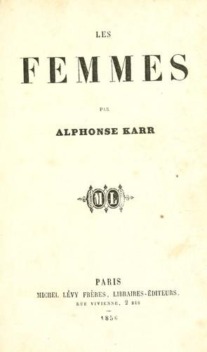 Cover for Les femmes