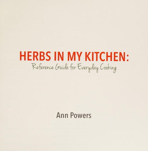 Cover for Herbs in My Kitchen