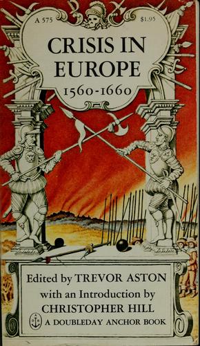 Cover for Crisis in Europe, 1560-1660