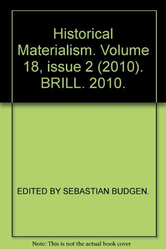 Cover for Historical Materialism 2010
