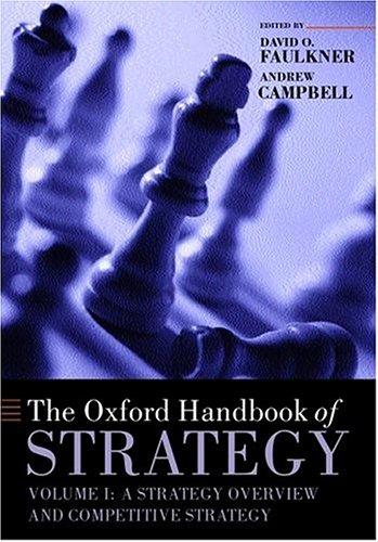 Cover for Oxford Handbook of Strategy, Volume 1