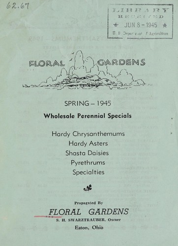 Cover for Wholesale perennial specials, spring 1945