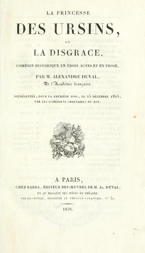 Cover for La princesse des Ursins
