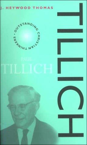 Cover for Tillich (Outstanding Christian Thinkers)