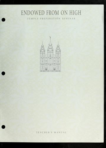 Cover for Endowed from on high