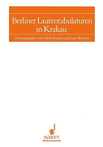 Cover for Berliner Lautentabulaturen in Krakau