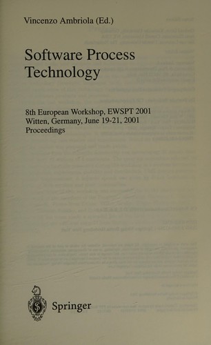Cover for Software process technology