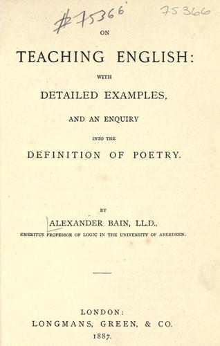 Cover for On teaching English