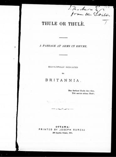 Cover for Thule or Thulè