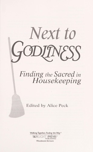 Cover for Next to godliness