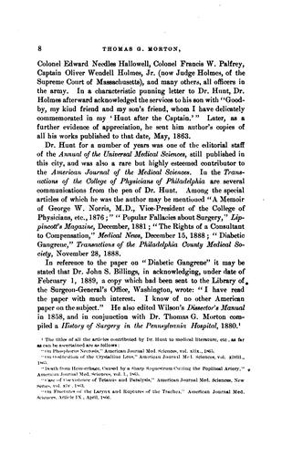 Cover for Memoir of William Hunt, M.D.
