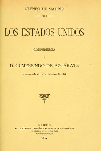 Cover for Los Estados Unidos