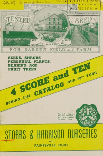 Cover for Tested seed for garden, field and farm