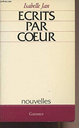 Cover for Ecrits par cœur