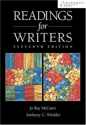 Cover for Readings for writers
