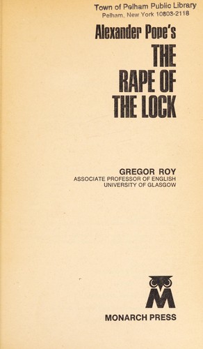 Cover for The rape of the lock